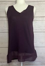 Purple Sleeveless Tee