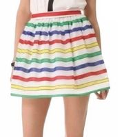 Alice+Olivia Rainbow Stripe Skirt💙🌈❤️