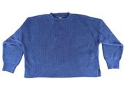 Duluth Trading Company Cropped Knit Sweater Cobalt Blue - Women's Size XXL