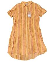 NWT Multicolor Button Up Dress size XL