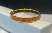 Authentic  Orange Calèche Narrow Enamel Bracelet