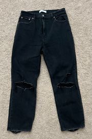 Abercrombie Ankle Straight Ultra High Rise Jeans 