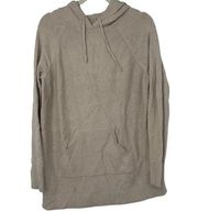 SONOMA BEIGE LONG PULLOVER DRAWSTRING HOODIE LARGE