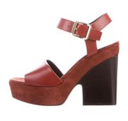 Red Bam Platform Sandals