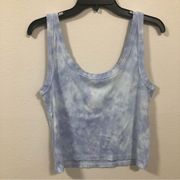 Arizona Jean Co Blue White Tie Dye Women's Cropped Tank top size XL