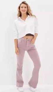 Flare Jeans Mauve Worn Once