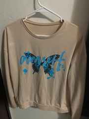 Butterfly Letter Sweatshirt