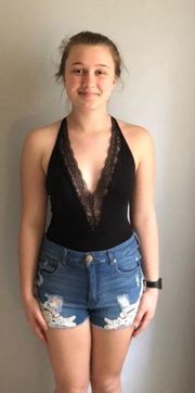 EXPRESS Black Bodysuit