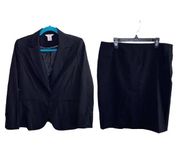 Liz Claiborne Petite Black Suit with Skirt