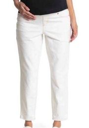 Topshop MOM Maternity White High Waisted Jeans “Size W26, L28”NWT(B35)