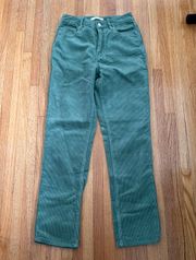 PacSun Green Corduroy Mom Jeans