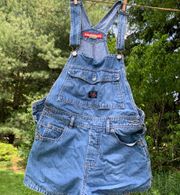 Denim Overall Shorts