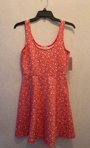 NWT  red floral sleeveless dress