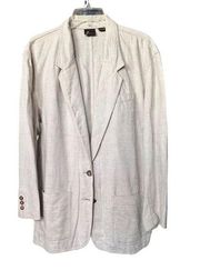 Vintage 80’s Liz Claiborne Linen & Cotton Blazer