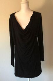 Ruby ribbon Manhattan tunic in black