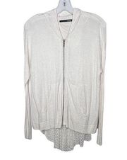 Kensie Zip Hoody Cardigan Sweater