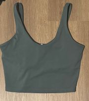 Gray / Green Tank Top