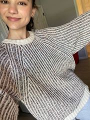 Multicolor Striped Knit Sweater