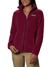 Columbia  Women's Benton Springs Full Zip Fleece Jacket Rich Wine Size Large