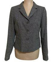 See by Chloe wool checkered fitted blazer size 6