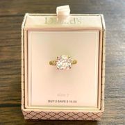 Dillards cocktail cz ring NEW IN BOX