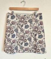 LOFT floral, mini skirt, women’s size 12 NWT​​​​​​​​