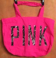 Pink Canvas Tote