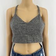 Joy Lab (L) Gray Spacedye Crossback Strappy Padded Full Coverage Sports Bra 2