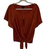 NEW W5 Top Auburn Copper Color Shirt Women’s Size X-Large Lightweight Design!