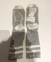 Georgia Born and Raised Grey White Socks