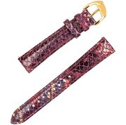 Genuine Leather Compatible iStrap Replacement Watch Brand Red Snakeskin 14 mm