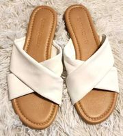 Cynthia Rowley Quest White Sandals 6.5