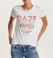 NWOT DAZE High On Love & Rock N Roll Tee