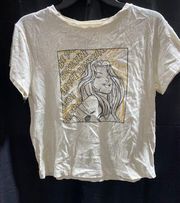 NWT RE/DONE BE THE SUNSHINE TEE VINTAGE WHITE SMALL