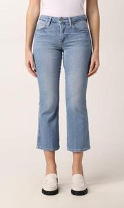 FRAME Denim Le Crop Mini Boot Jeans Size 24 in Tropic - Light Wash