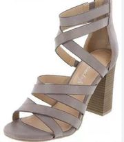 American Eagle Kinsley Block Heel Tupe Sandals Sz 8.5