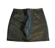 Faux Leather Mini Skirt