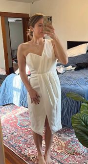 White One Shoulder Dress