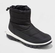 All In Motion Jules Pull-On Puffer Boots Black Women’s Size 11