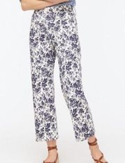 J.Crew Slim Wide-leg Jean In Floral Toile Print size 25