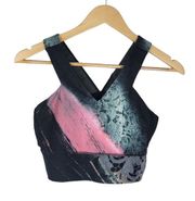 Nanette Lepore Multicolor Patterned Sports Bra