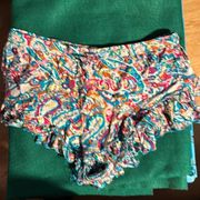 VOLCOM Multicolor Drawstring Shorts Size 14