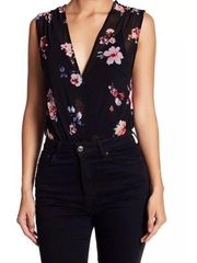 lush floral mesh bodysuit