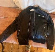 Black Faux Leather Jacket