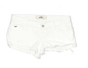 Hollister White Denim Low Rise Shorts