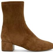 GENTLE SOULS Women's Ella Stretch Dress Booties Cognac Sz 8.5