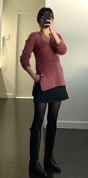 by Steve Madden / Revolve Pam Eyelash Knit Sweater Deco Rose