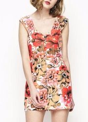 Alice McCall Ready Steady Go Mini Dress Floral Scarlet size 0