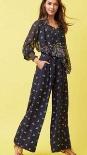 CAbi Sashay Palazzo Pants #5792 Floral Wide Leg Trouser Pants