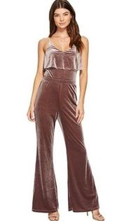 NWT Jack by BB Dakota Bert Velvet Jumpsuit